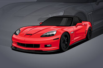 create a vector illustration for your vehicle