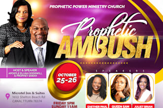 design a nice and perfect church flyer or event flyer design