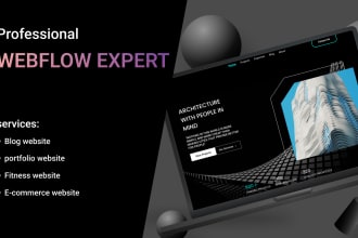 design or develop webflow website, figma to webflow, webflow landing page