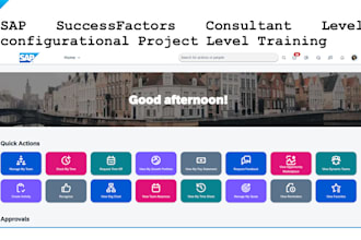 give consultant level training on sf employee central