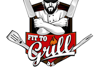 design restaurant logo and food, bbq, cafe, coffee catering for your business