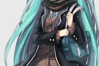 make anime, manga style arts
