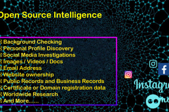 be your osint investigator