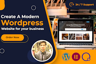 create a responsive wordpress website with elementor or figma to wordpress