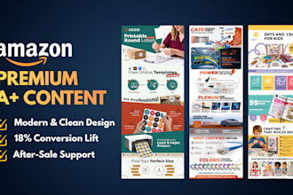 design amazon listing images and premium aplus content