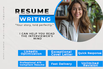 deliver a full career upgrade with a resume, linkedin and interview tools