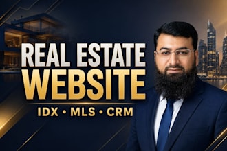build real estate agent realtor website with idx mls and CRM integration