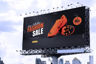 design signboard, billboard, signage design, rollups, yard sign or vinyl banners