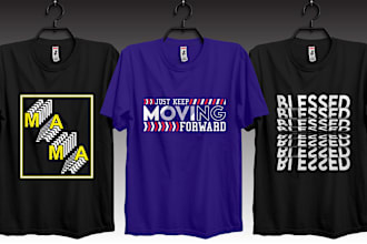 create awesome custom t shirt design and typography design