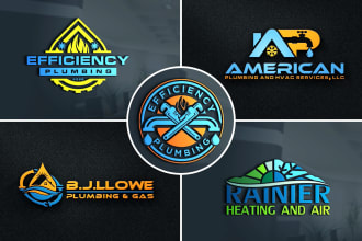 do plumbing heating air conditioning hvac oil gas  logo