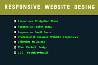 make responsive any webpage pixel perfect UI UX