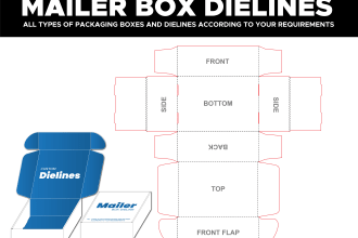 make custom mailer boxes dielines and diecuts