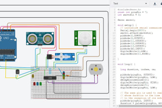 do circuit simulation and arduino programming in tinkercad