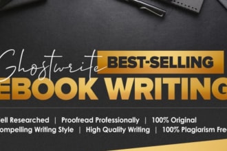 write professional ebook, self help book, ghost ebook writer, kindle ebook