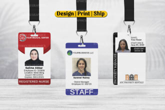 design, print and ship custom id cards and badges