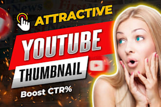 design amazing youtube thumbnail