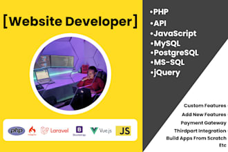 build or custom your PHP codeigniter or laravel web