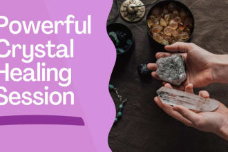 send powerful crystal healing energy