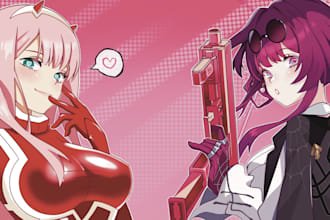 draw an anime charakter or oc for you
