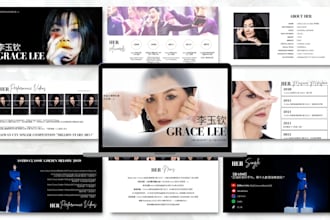 create impactful modern slides for  business, personal branding and educational