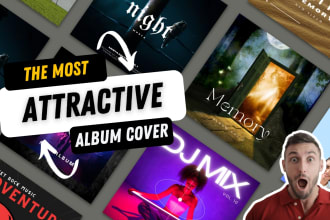design trendy cd album cover, mixtape music artwork