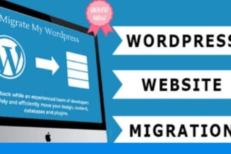 migrate, transfer, backup, update, restore wordpress website