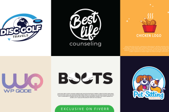 a premium digital marketing, website, minimalist, abstract, upscale, logo design