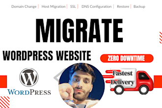 wordpress migration and change domain name with no downtime