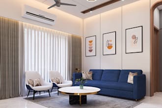 do architectural interior design of your living room