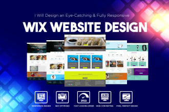 design or redesign wix website or wix ecommerce website