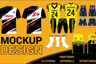 do mockups and artwork for clothing and apparel
