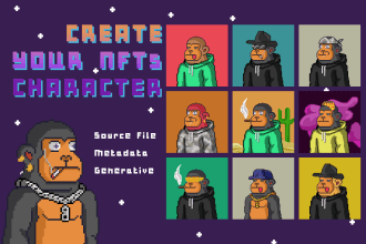 create generative pfp pixel art nft for your project