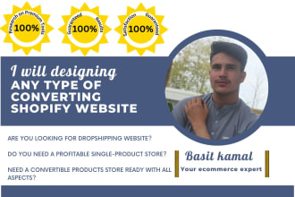 designing any type of converting shopify website