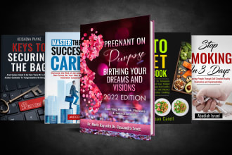 design original book cover design or romance book cover or fix error book cover