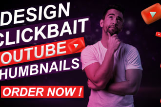 design attractive clickbait gaming custom video thumbnails