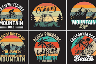 do retro vintage t shirt designs