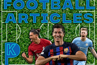 write a football article