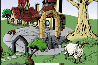 color your comic book page