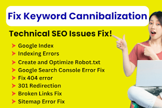 fix keyword cannibalization and technical SEO issues