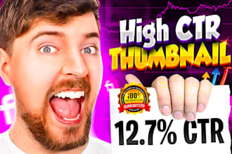 do high CTR youtube thumbnail design