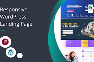 design wordpress landing page