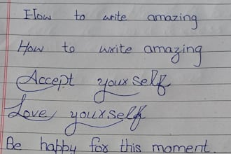 Hot Deals!  write anything for you in my beautiful handwriting