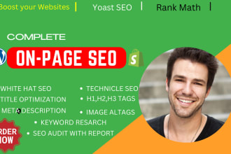 do perfect on page SEO for wordpress and shopify website