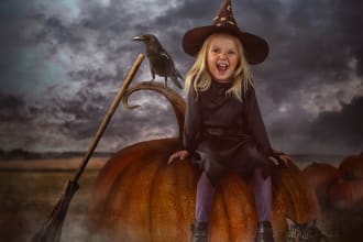 halloween collage with your photo