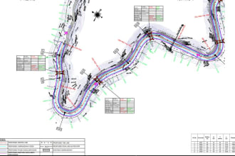 do autocad engineering drawing for road and highways work