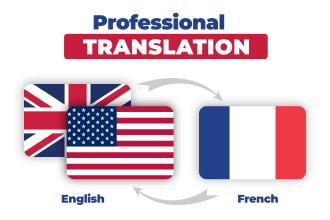 manually translate from english to french and vice versa
