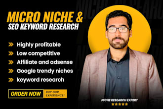 do micro niche research and SEO keyword research for any website