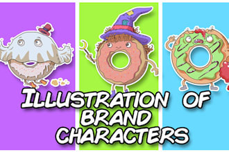 illustrate beautiful brand characters for your business