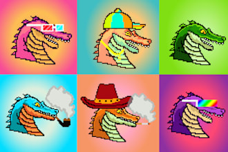 design an awesome nft pixel art collection that you can sell