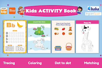 do appealing kids activity book, children preschool or kindergarten worksheet